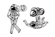 Astronaut spaceman with