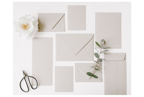 Neutral Wedding Styled Mockups in Print Mockups - product preview 2