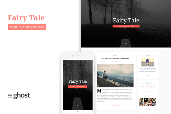 Fairytale - Blogging Theme for Ghost in Ghost Themes - product preview 1