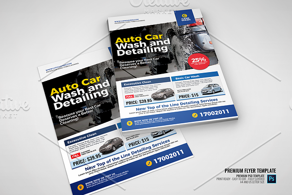 Car Wash Services Promotional Flyer