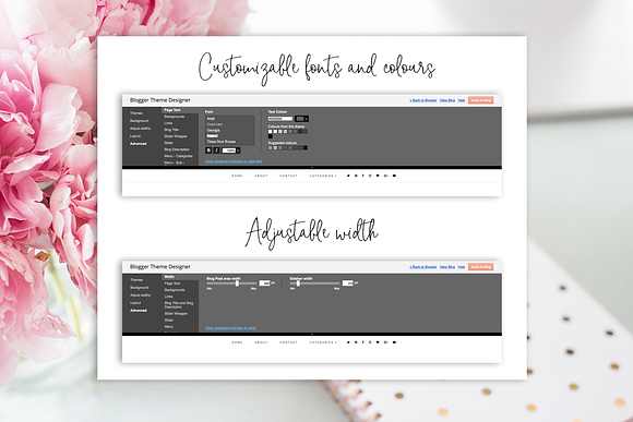Rose Gold | Blogger template in Themes - product preview 2