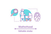 Motherhood concept icon