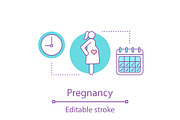 Pregnancy concept icon