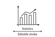 Statistics linear icon