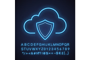 Cloud storage data protection icon