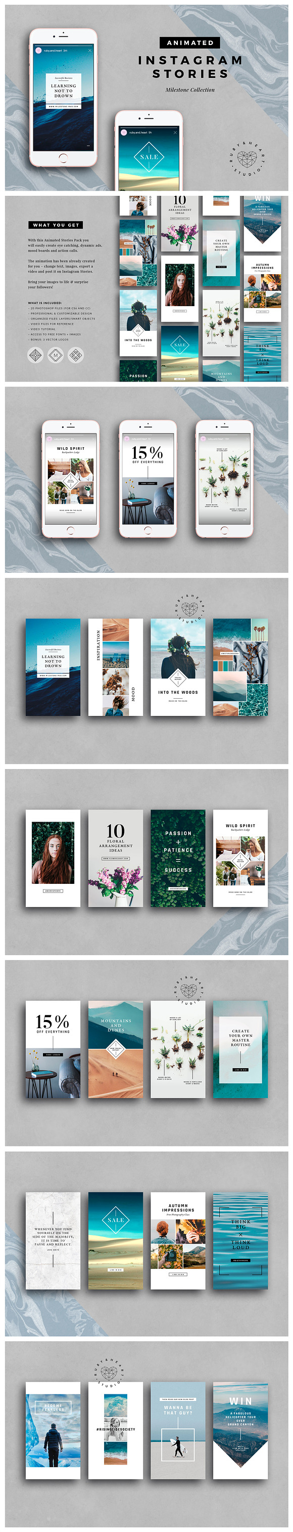 BUNDLE Animated Instagram Stories in Instagram Templates - product preview 6