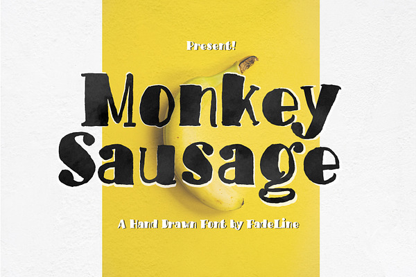 Monkey Sausage! Funny Font
