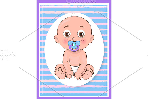 It Boy Poster Newborn Toddler with