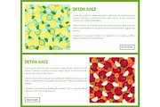 Detox Juice Poster Ingredients of