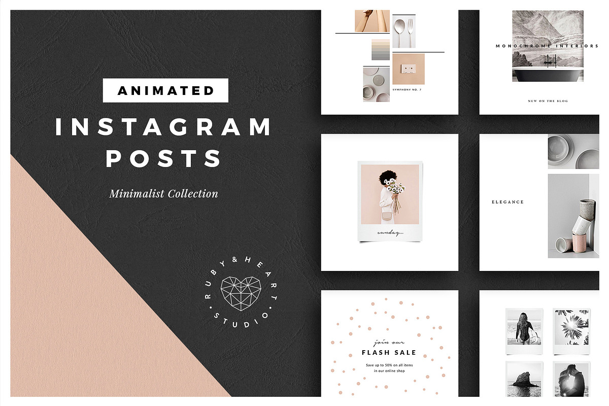 BUNDLE Animated Instagram Posts in Instagram Templates - product preview 8