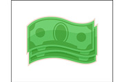 Abstract Dollars Icons Isolated on