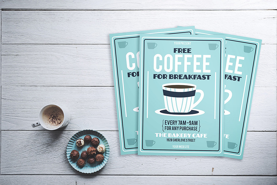 Free Coffee Flyer in Flyer Templates - product preview 8