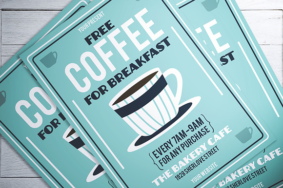 Free Coffee Flyer in Flyer Templates - product preview 1
