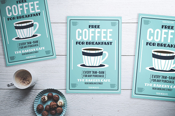 Free Coffee Flyer in Flyer Templates - product preview 2