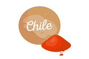 Chile Spice Poster Headline Vector