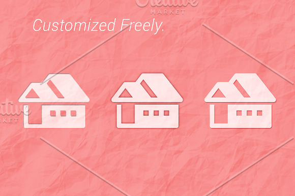 Home Filled Icon in House Icons - product preview 5