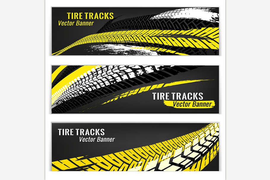 Motorcycle Tire Banners in Illustrations - product preview 8