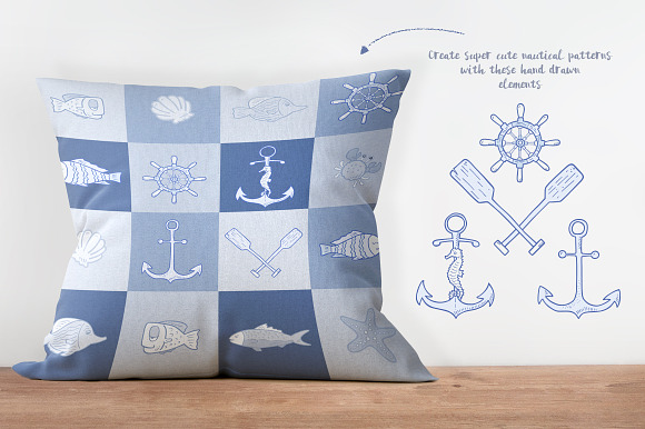 Cute Nautical Creatures and Elements in Objects - product preview 2