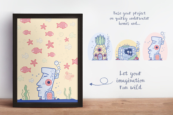 Cute Nautical Creatures and Elements in Objects - product preview 3