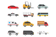 12 Transport Types Icons