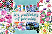Wonderful 100 patterns of peonies 
