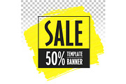 Advertising banner template sale