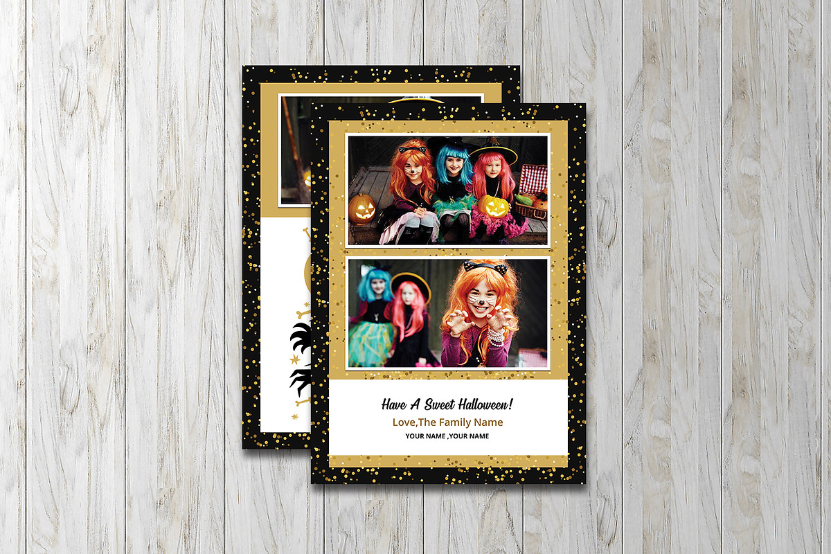 Halloween Greeting Card V850 in Flyer Templates - product preview 8