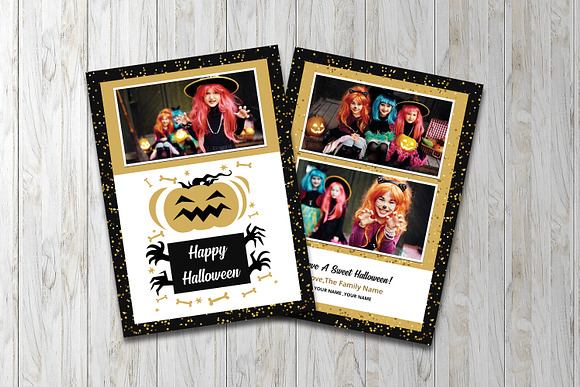 Halloween Greeting Card V850 in Flyer Templates - product preview 2