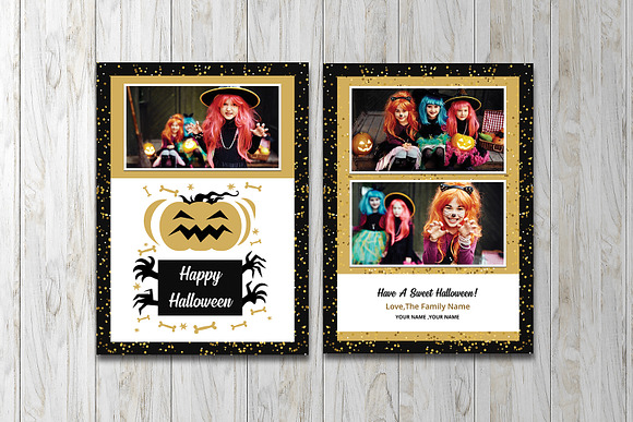 Halloween Greeting Card V850 in Flyer Templates - product preview 3