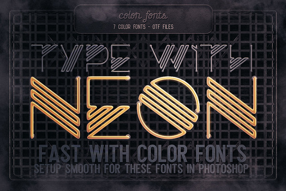 Neon Light Lettering Kit in Graphics - product preview 10