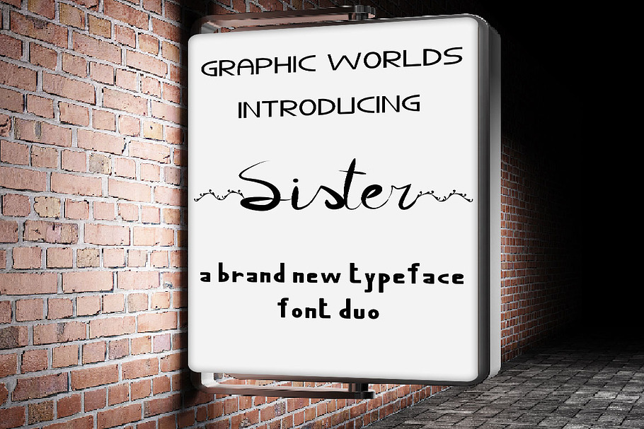 Sister Font Duo in Script Fonts - product preview 8