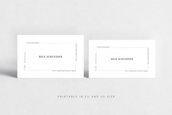 Schneider Business Card in Business Card Templates - product preview 2