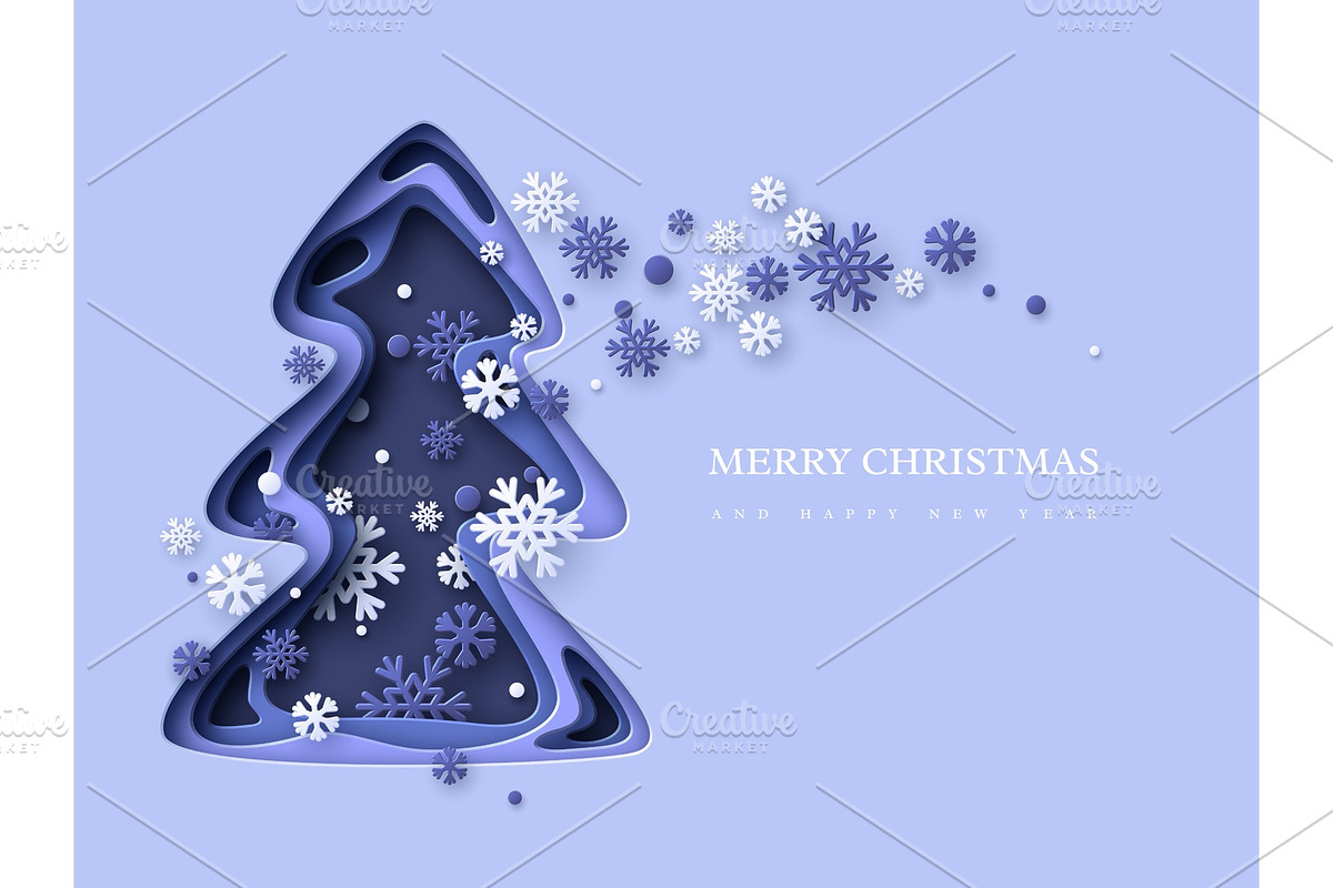 Christmas holiday background. Paper in Objects - product preview 8