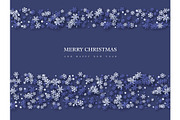 Christmas holiday design with paper