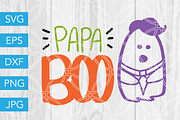 Papa Boo Ghost Halloween SVG