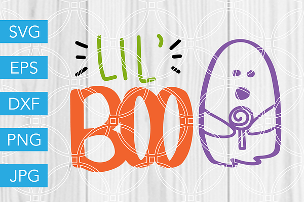 Lil Boo Halloween SVG Cut File