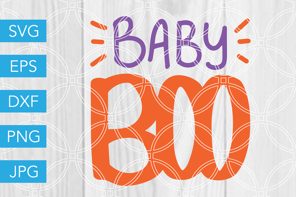 Baby Boo SVG Cut File in Illustrations - product preview 8