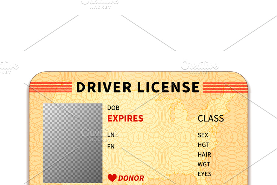 Realistic driver license in Objects - product preview 8