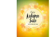 Fall Autumn Colorful Sale Background