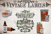 Ashwagandha Vintage Herb Labels