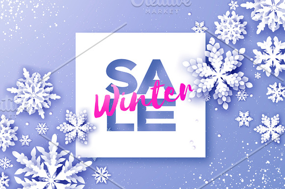 12 MAGIC SNOWFLAKES. Paper cut style in Illustrations - product preview 6