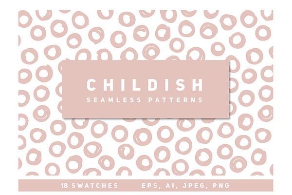 18 Childish Seamless Patterns