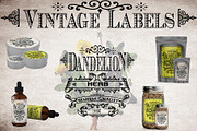 Dandelion Vintage Herb Labels