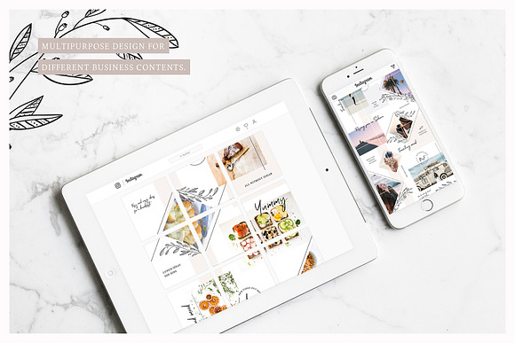 Fine Instagram Puzzle Template in Instagram Templates - product preview 3