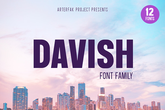 Davish Font Family in Sans-Serif Fonts - product preview 7