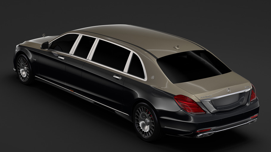 Mercedes Maybach S 650 Pullman VV222 in Vehicles - product preview 4