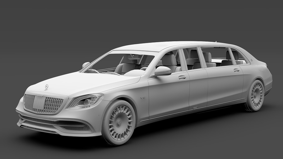 Mercedes Maybach S 650 Pullman VV222 in Vehicles - product preview 10