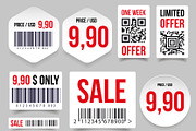 Sale Barcode label tag