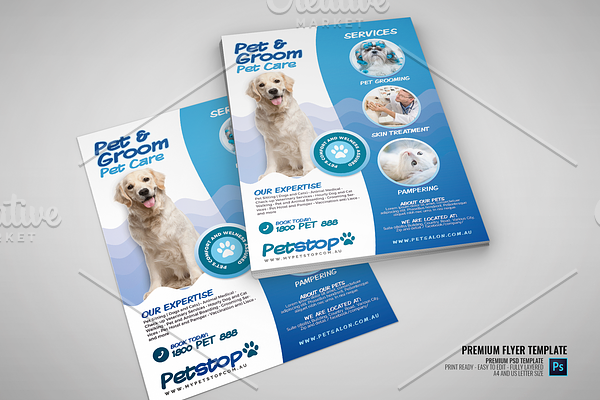 Pet Care and Grooming Services Flyer