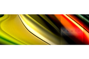 Rainbow fluid abstract shapes